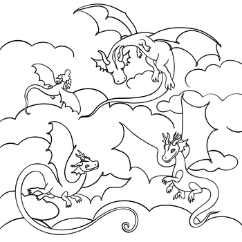 O čtyřech dracích