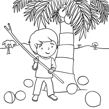 नारियल वाला आदमी