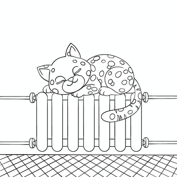 Teta Agáta a její kočičí sedmička: Radiátor