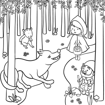 Sedm kůzlátek, trpaslíků, selata a vlk