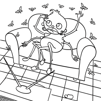 As Moscas Mágicas e a Aranha Preguiçosa