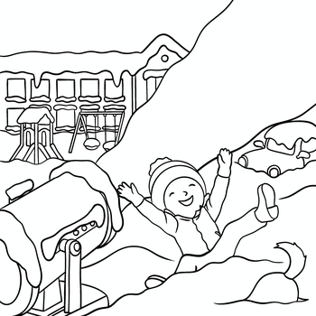 Sněžné dělo a poškoláci