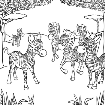 Zebra, ktorá milovala dúhu