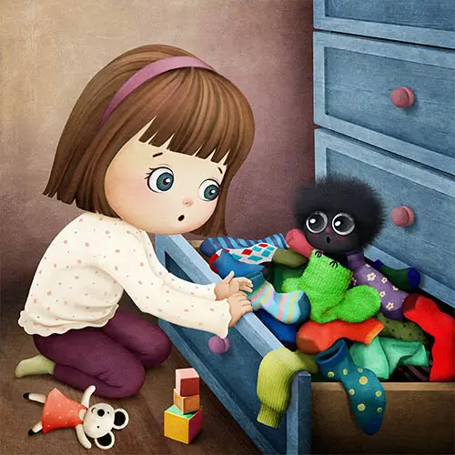 Skřítek ze zelené ponožky