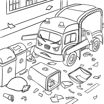 Rudy, il camion della spazzatura