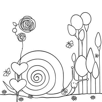 Die Schnecke und der Rosenstock