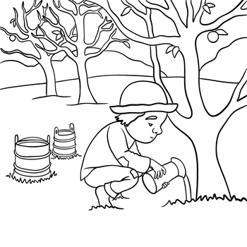 Duch jabloňového sadu