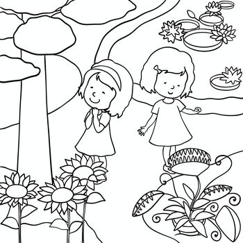 Agátka a Margaretka v botanické zahradě