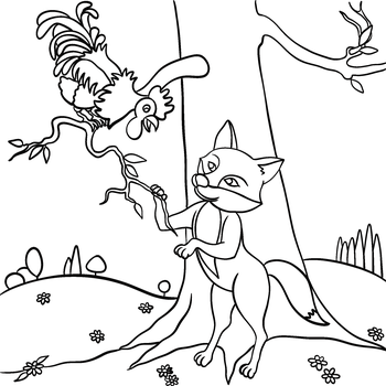 Der Hahn und der Fuchs