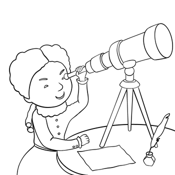 Dievča s hlavou vo hviezdach