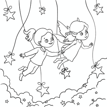 Barunka cestuje po obloze