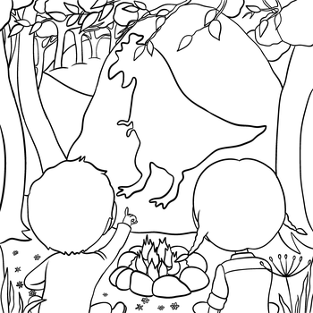 Dinosaurus pod stanem